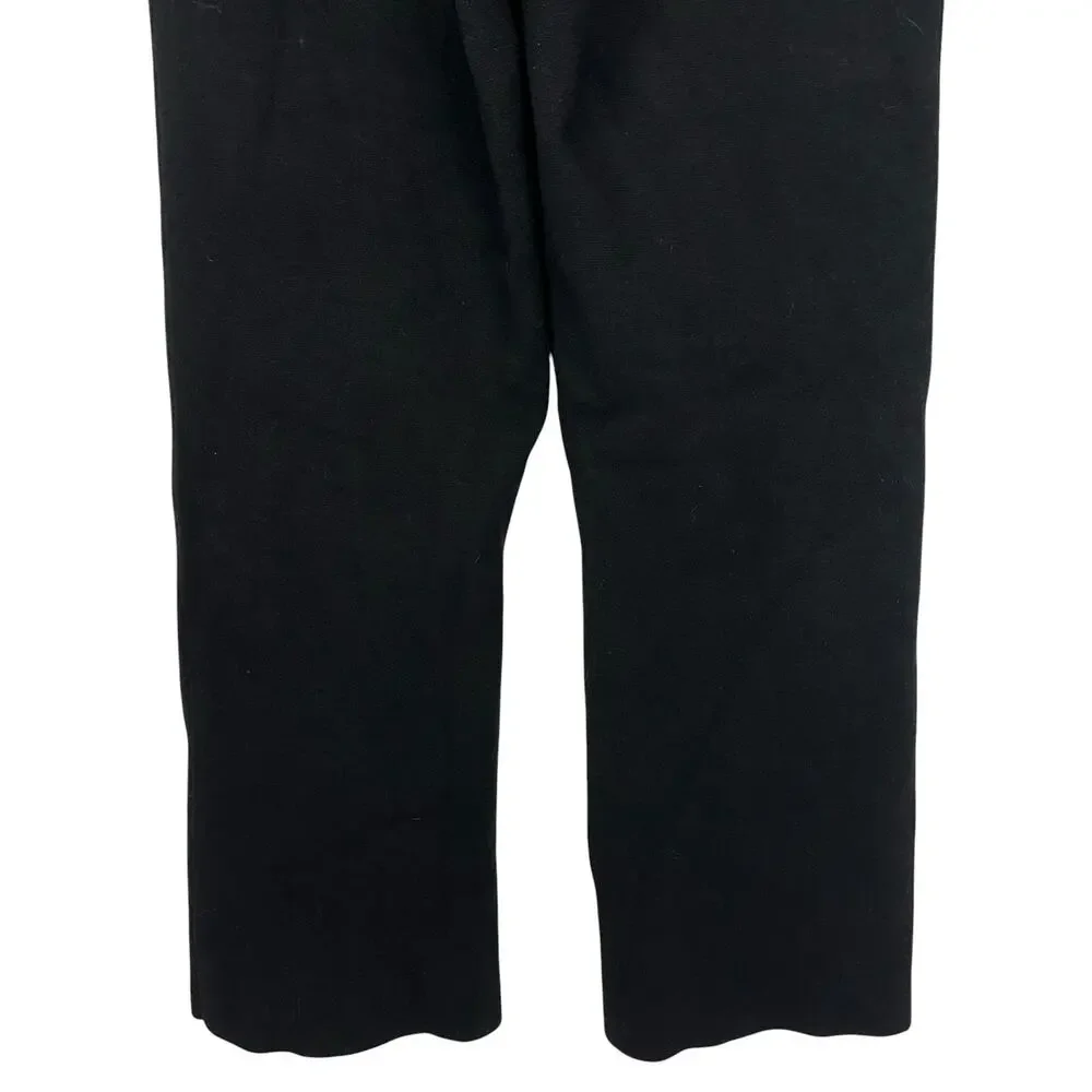 J. Crew Delaney Kickout Sweater Pant Black BQ100 Size M
